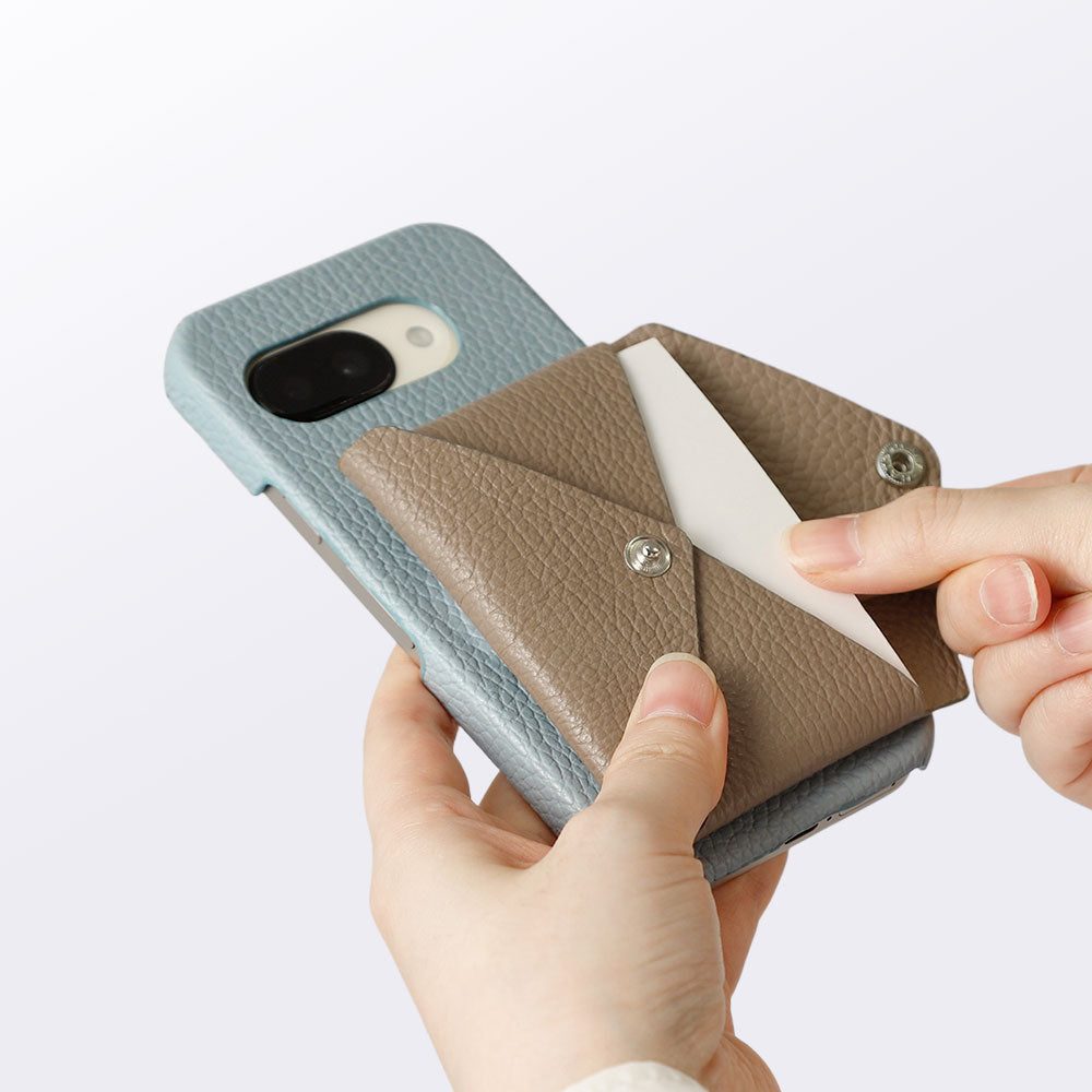 本革 32色 イタリアンシュリンクレザー Magsafe対応 蓋ありポケット付き 背面ケース Xperiaシリーズ