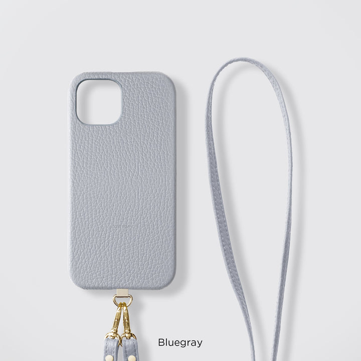 Étui arrière antichoc en TPU avec bandoulière en cuir italien véritable, disponible en 32 couleurs, et ensemble de supports de bandoulière en acier inoxydable - série Galaxy