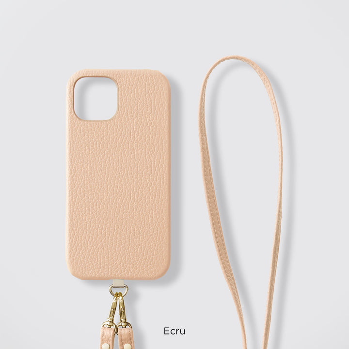 Compatible MagSafe, étui arrière antichoc en TPU avec bandoulière en cuir italien véritable, disponible en 32 couleurs, et ensemble de supports de bandoulière en acier inoxydable - série Xperia