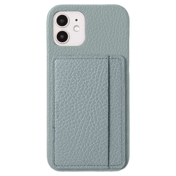 Cuir véritable 32 couleurs cuir italien grainé compatible Magsafe rangement cartes avec poche coque arrière série AQUOS