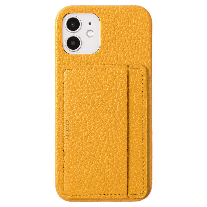 Cuir véritable 32 couleurs cuir italien grainé compatible Magsafe avec rangement pour cartes et poche arrière coque pour série Xperia