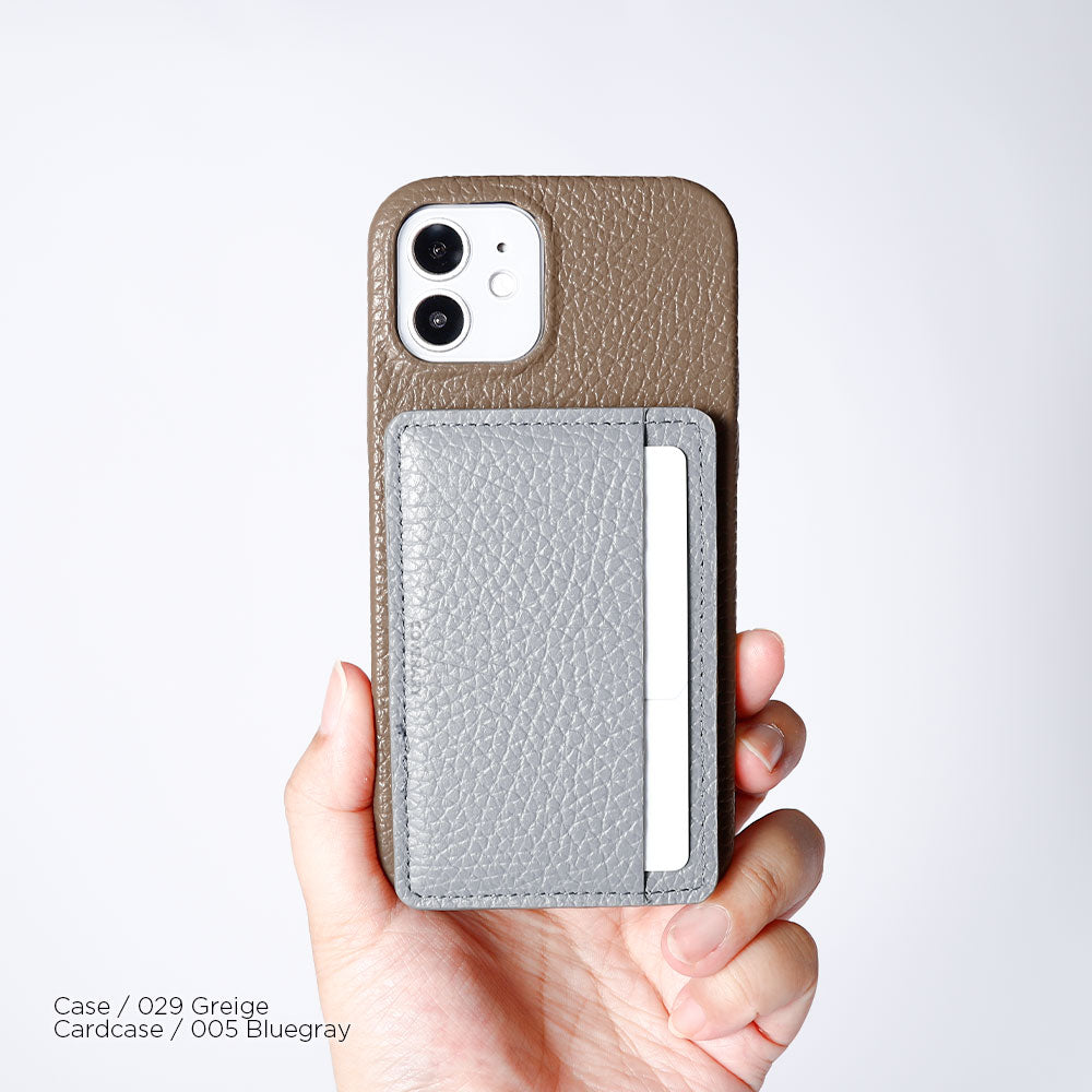 Cuir véritable 32 couleurs cuir italien grainé compatible Magsafe rangement cartes avec poche coque arrière série AQUOS