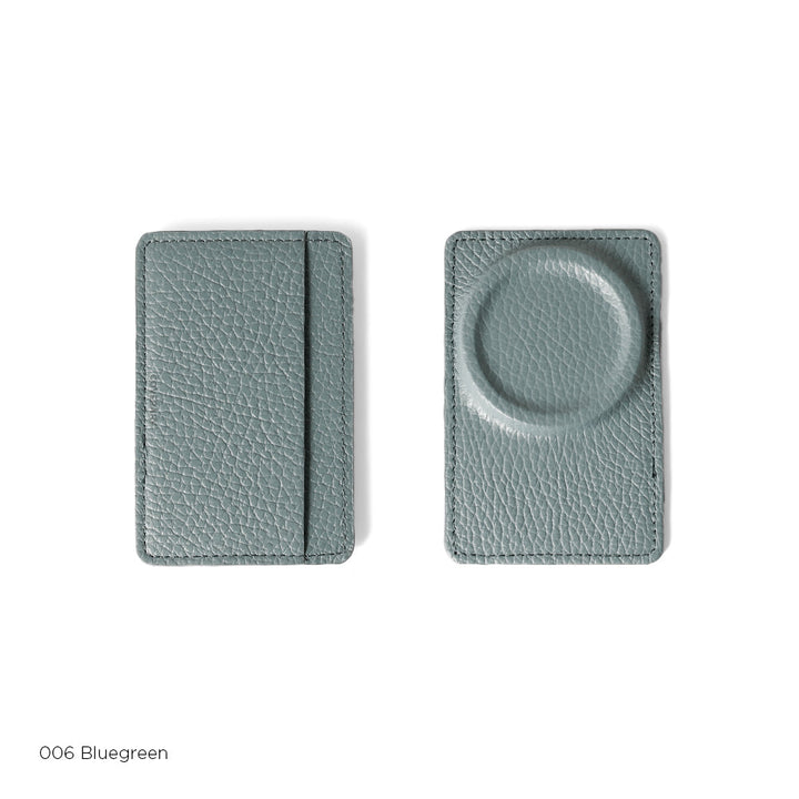 Cuir véritable 32 couleurs cuir italien grainé compatible Magsafe rangement cartes avec poche coque arrière série AQUOS