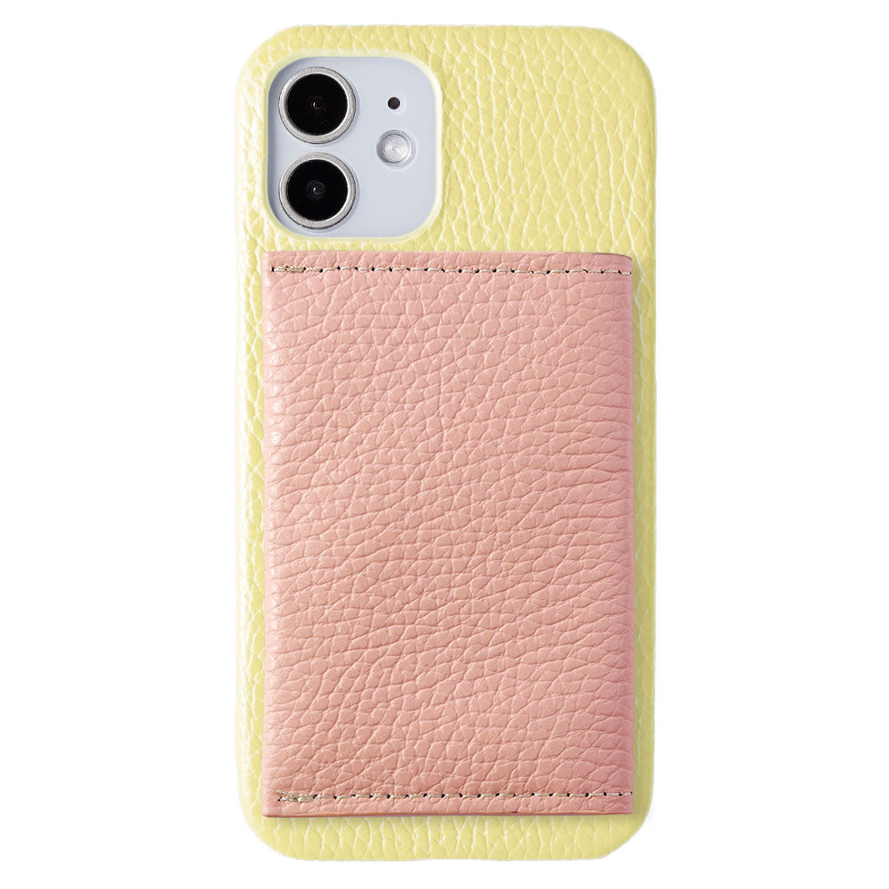 Cuir véritable 32 couleurs cuir italien grainé Compatible Magsafe Étui arrière avec miroir à ouverture latérale et porte-cartes Série Xperia