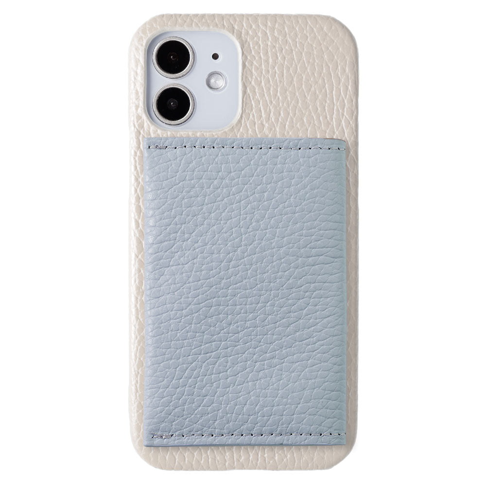 Cuir véritable 32 couleurs cuir italien grainé Compatible Magsafe Étui arrière avec miroir à ouverture latérale et porte-cartes Série Xperia