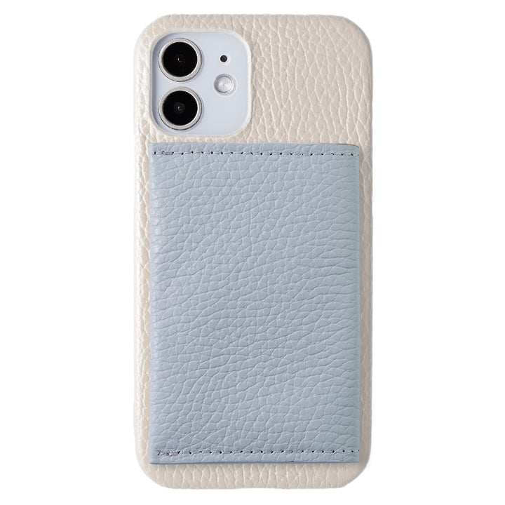 Cuir véritable 32 couleurs cuir italien grainé Compatible Magsafe Étui arrière avec miroir à ouverture latérale et porte-cartes Série Xperia