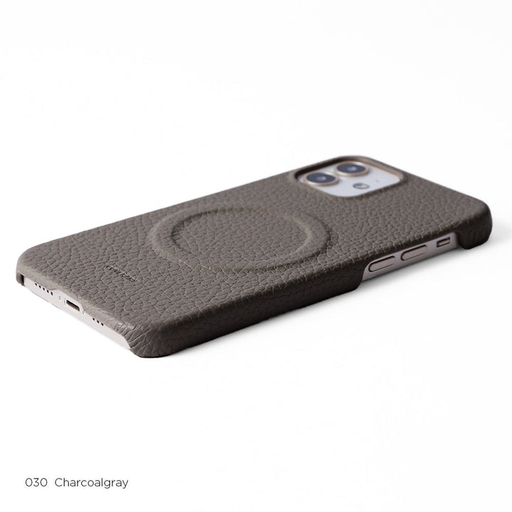 Cuir véritable 32 couleurs cuir italien grainé Compatible Magsafe Étui arrière avec miroir à ouverture latérale et porte-cartes Série Xperia