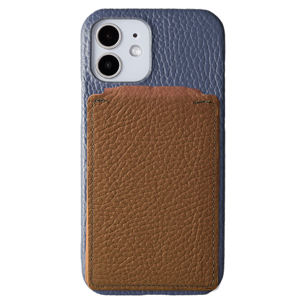 Genuine leather 32 colors Italian shrink leather Magsafe compatible rotating stand mirror with card case back case AQUOS series