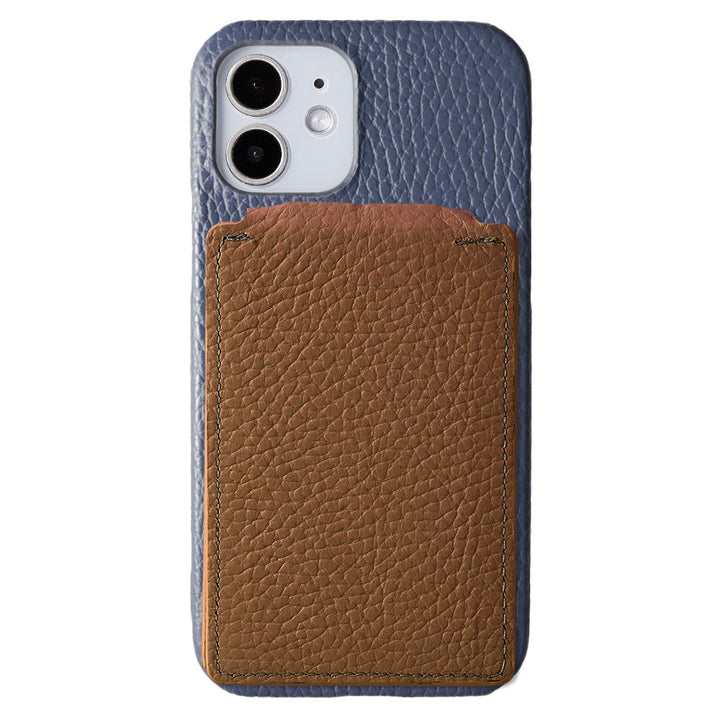 Genuine leather 32 colors Italian shrink leather Magsafe compatible rotating stand mirror with card case back case AQUOS series