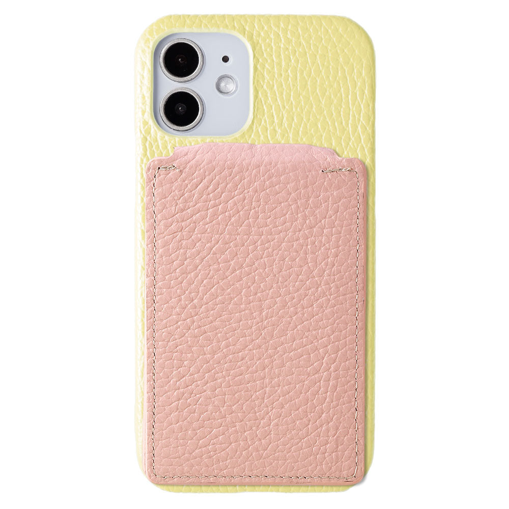 Genuine leather 32 colors Italian shrink leather Magsafe compatible rotating stand mirror with card case back case AQUOS series