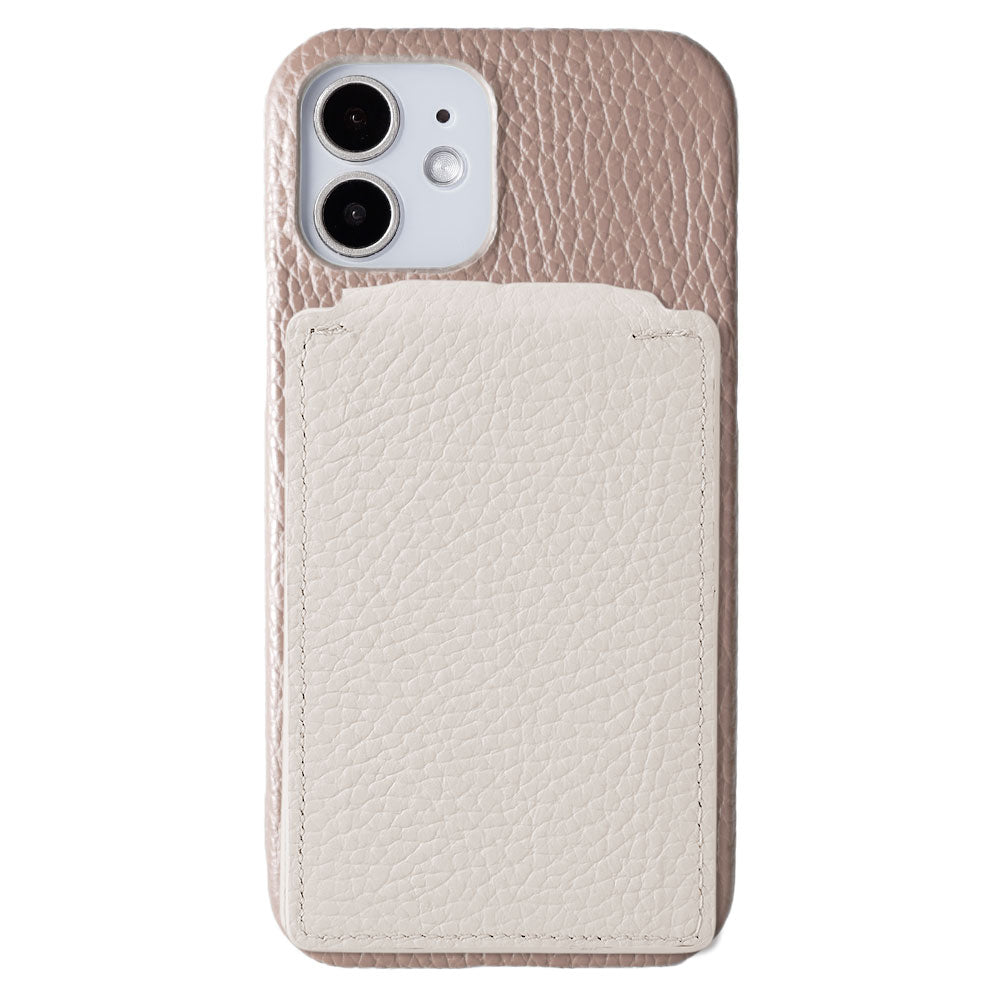 Genuine leather 32 colors Italian shrink leather Magsafe compatible rotating stand mirror with card case back case AQUOS series