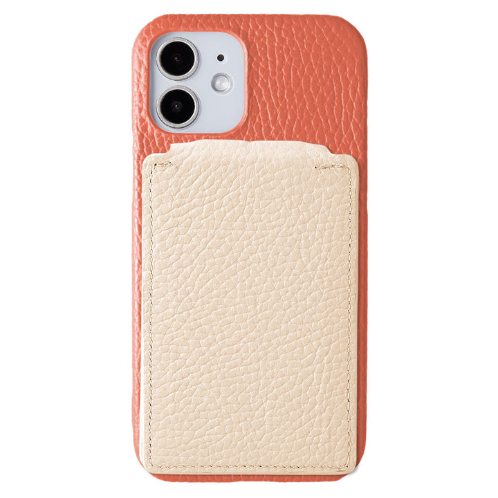 Cuir véritable 32 couleurs cuir italien grainé support rotatif miroir étui arrière compatible Magsafe avec porte-cartes série Xperia