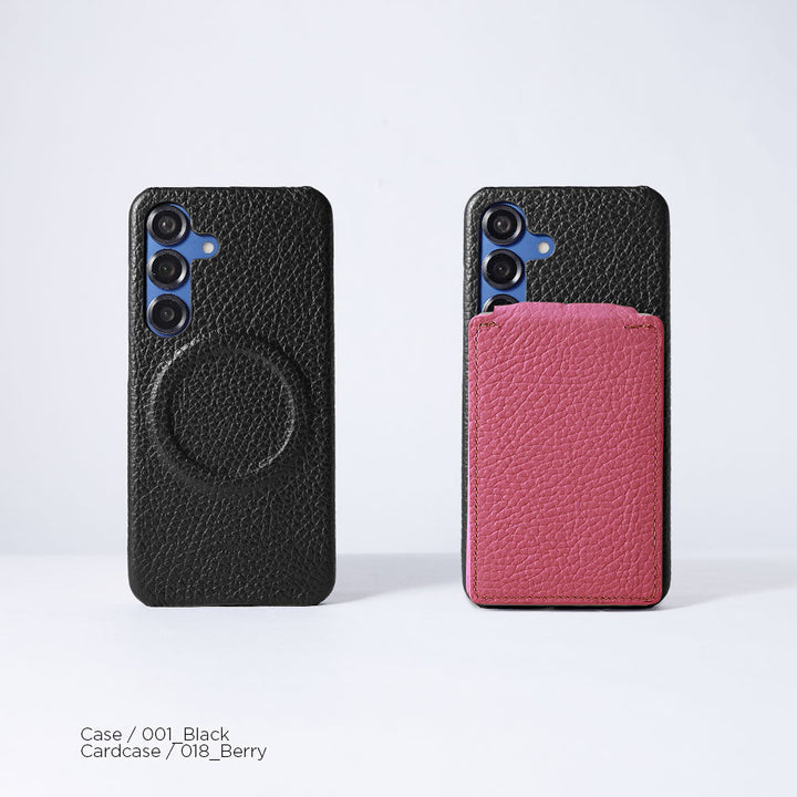 Cuir véritable 32 couleurs cuir italien grainé support rotatif miroir support Magsafe avec porte-cartes coque arrière série Google Pixel