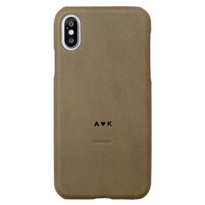 本革 イタリアンレザー 背面ケース 名入れ 刻印(カラー箔押し) iPhoneシリーズ