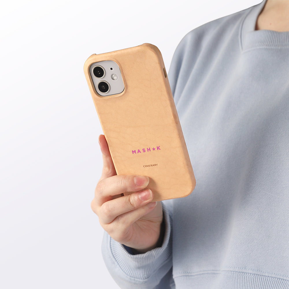 本革 イタリアンレザー 背面ケース 名入れ 刻印(カラー箔押し) Xperiaシリーズ