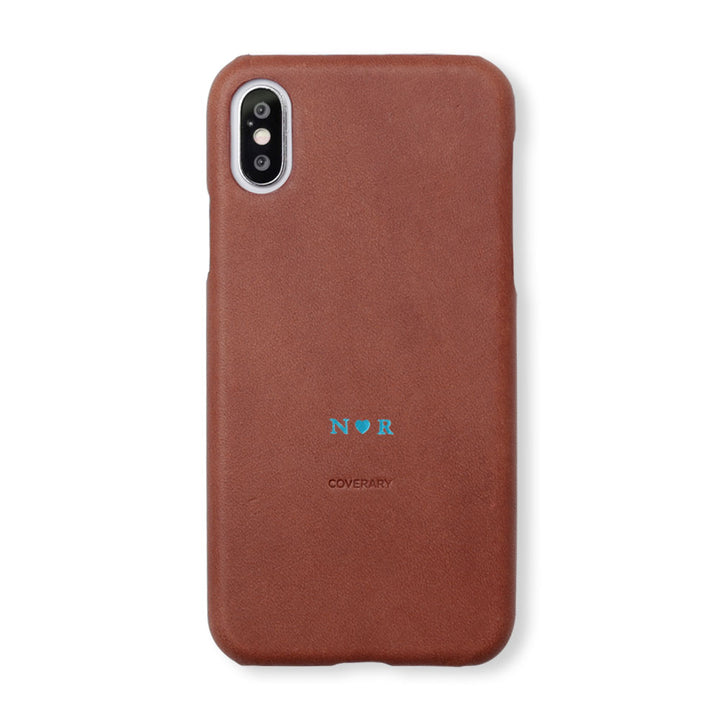 本革 イタリアンレザー 背面ケース 名入れ 刻印(カラー箔押し) Xperiaシリーズ