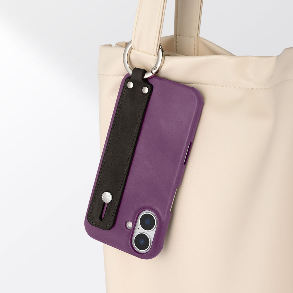 Genuine Leather Japan Leather Mostro Hand Belt Attached Back Case AQUOS Series