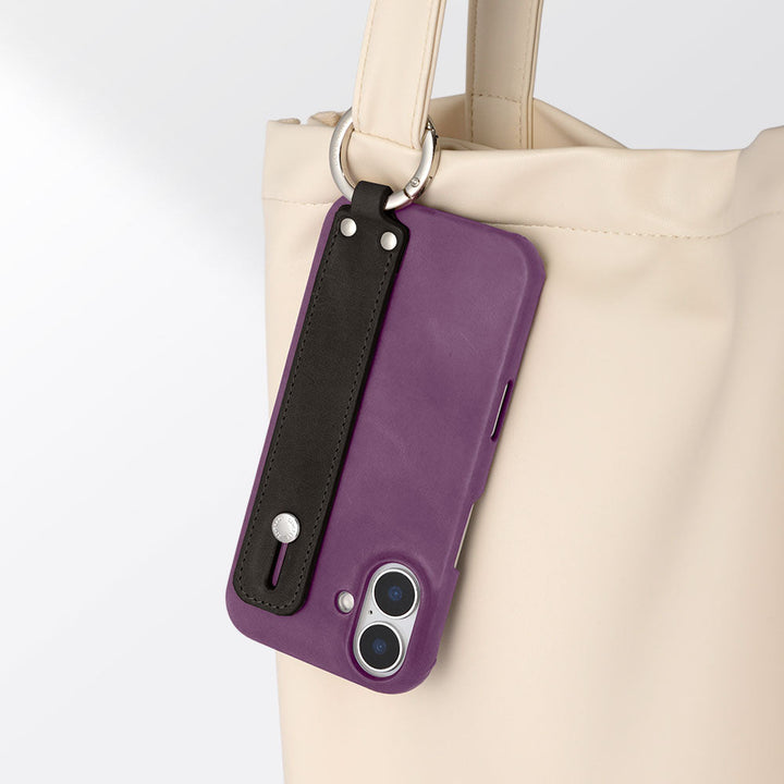 Genuine Leather Japan Leather Mostro Hand Belt Attached Back Case AQUOS Series