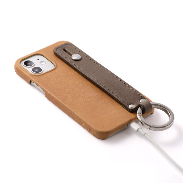 Genuine Leather Japan Leather Mostro Hand Belt Attached Back Case AQUOS Series