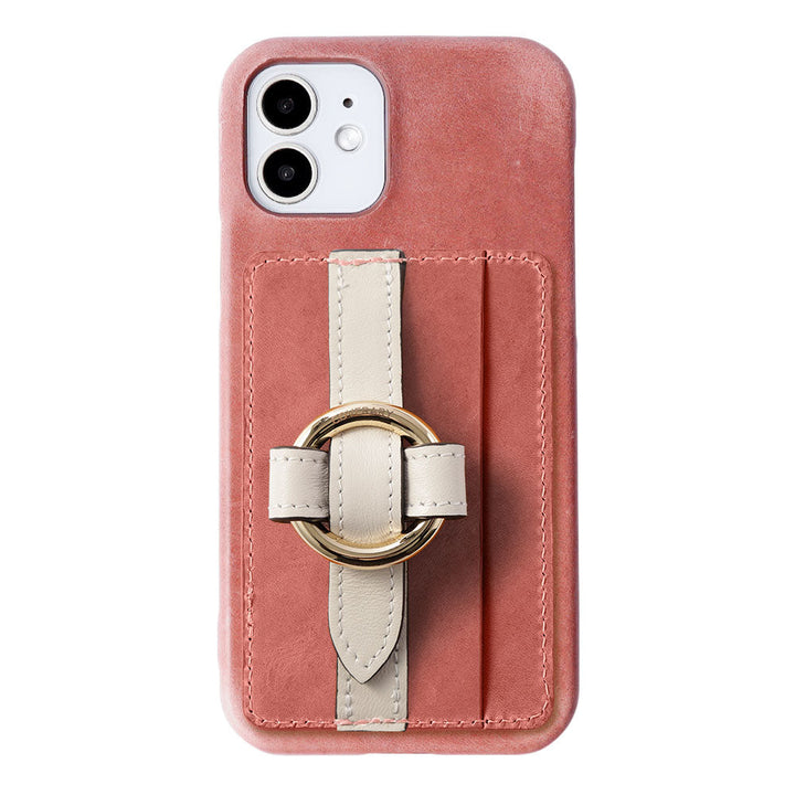 Genuine leather Japan leather Mostro Magsafe compatible card storage ring buckle belt attached back case Google Pixel series
