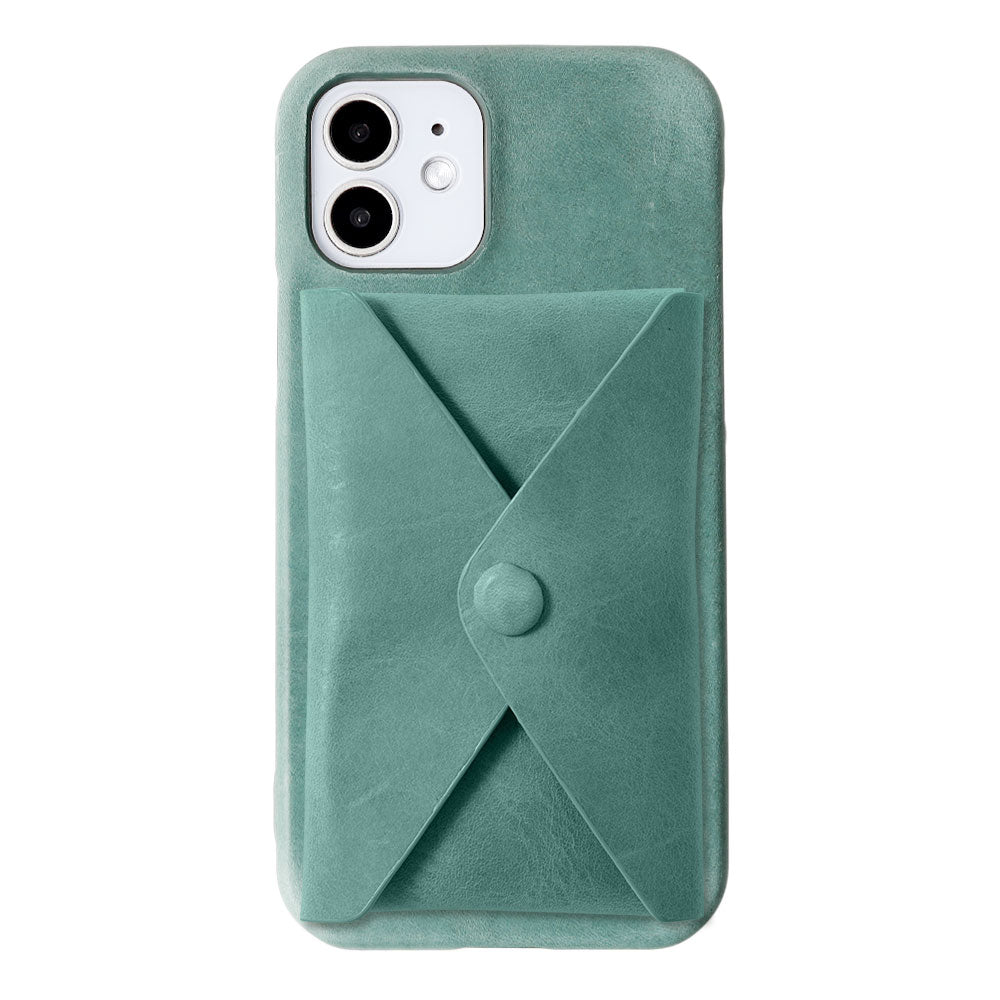 本革 ジャパンレザー モストロ Magsafe対応 蓋ありポケット付き 背面ケース iPhoneシリーズ