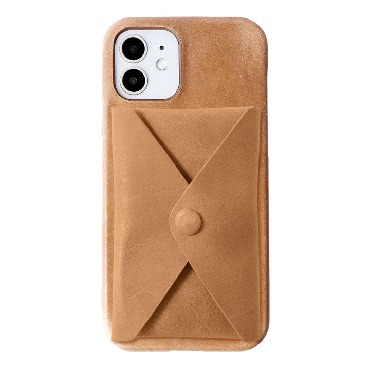 Genuine leather Japan leather Mostro Magsafe compatible with lid pocket back case Xperia series