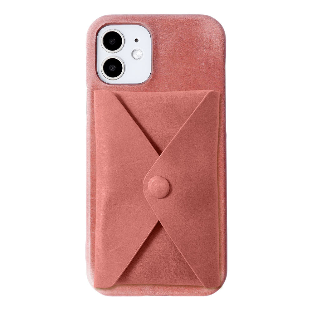 Genuine leather Japan leather Mostro Magsafe compatible with lid pocket back case AQUOS series