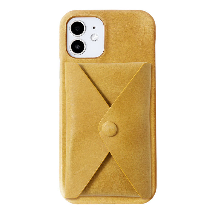 Genuine leather Japan leather Mostro Magsafe compatible with lid pocket back case Galaxy series