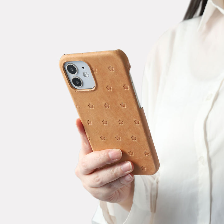 Genuine Leather Japan Leather Mostro All-Over Embossed Back Case