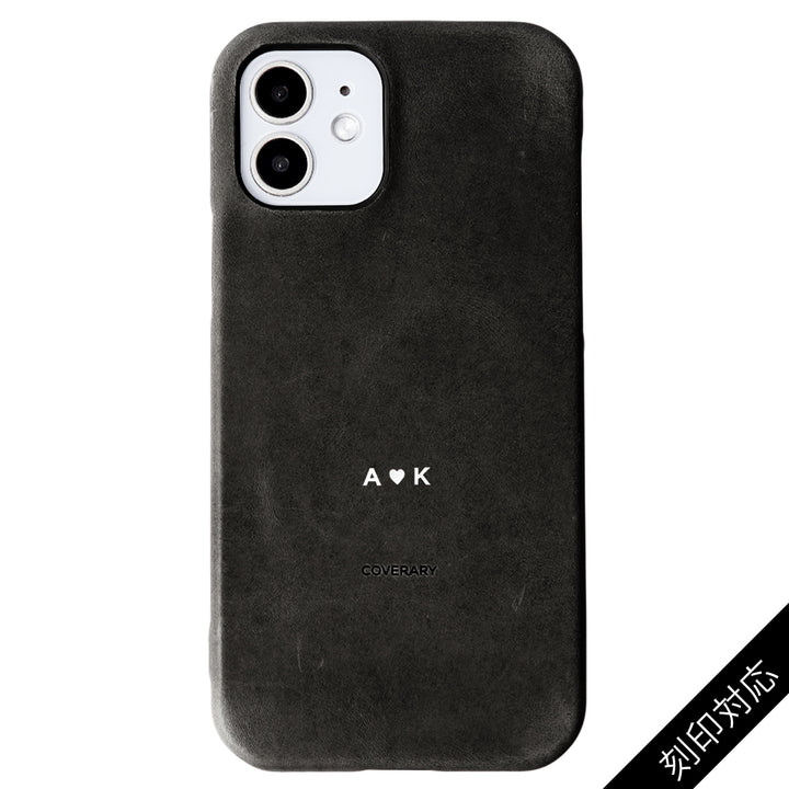 Étui arrière en cuir véritable Japan Leather Mostro avec gravure personnalisée (impression à la feuille de couleur) pour la série AQUOS