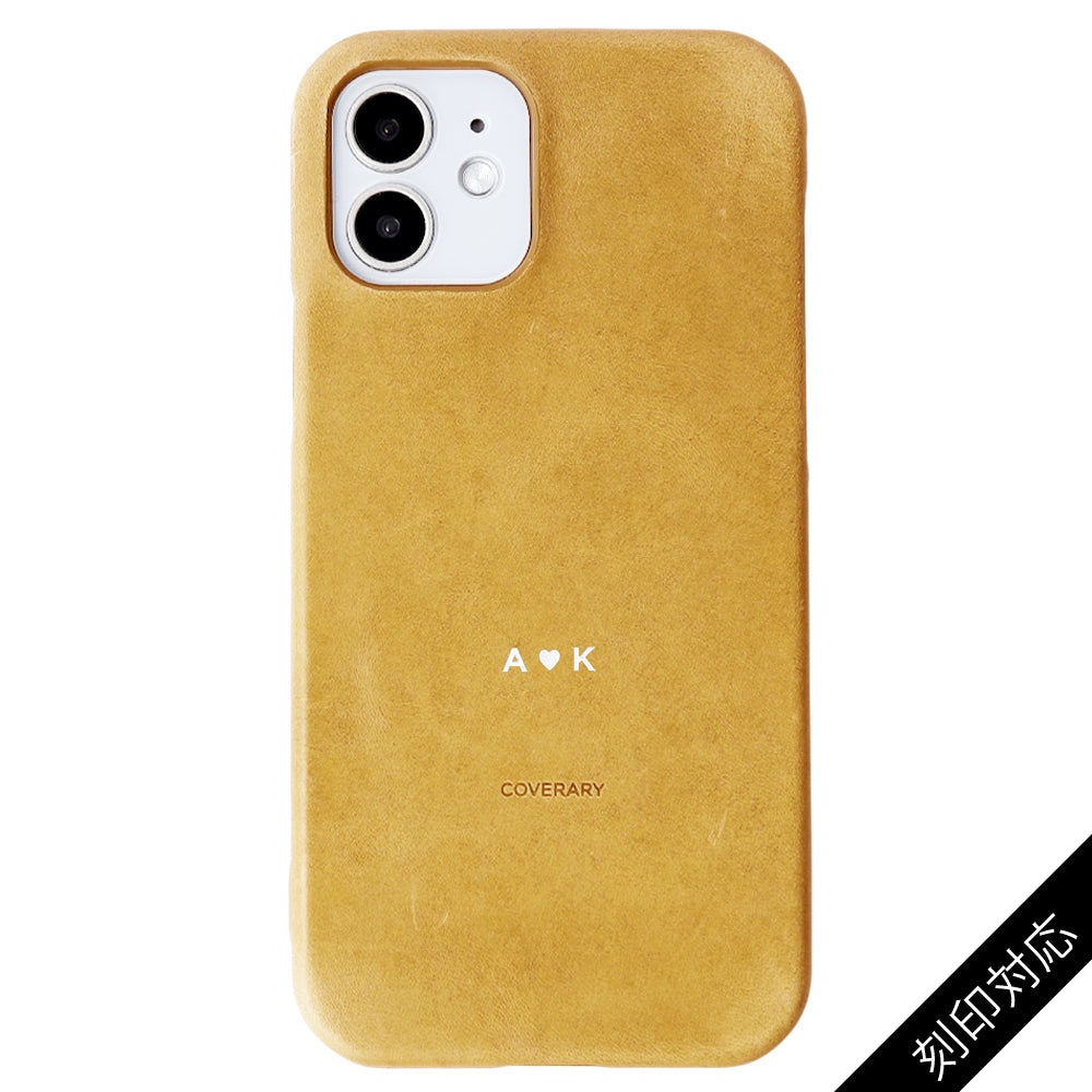 Genuine Leather Japan Leather Mostro Back Case Name Engraving (Color Foil Stamping) Galaxy Series