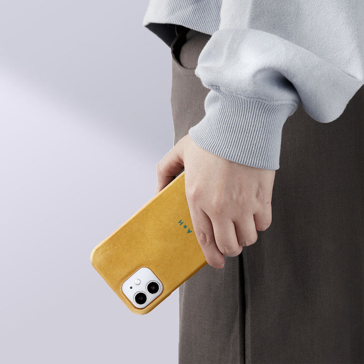 Genuine Leather Japan Leather Mostro Back Case Personalized Engraving (Color Foil Stamping) Xperia Series