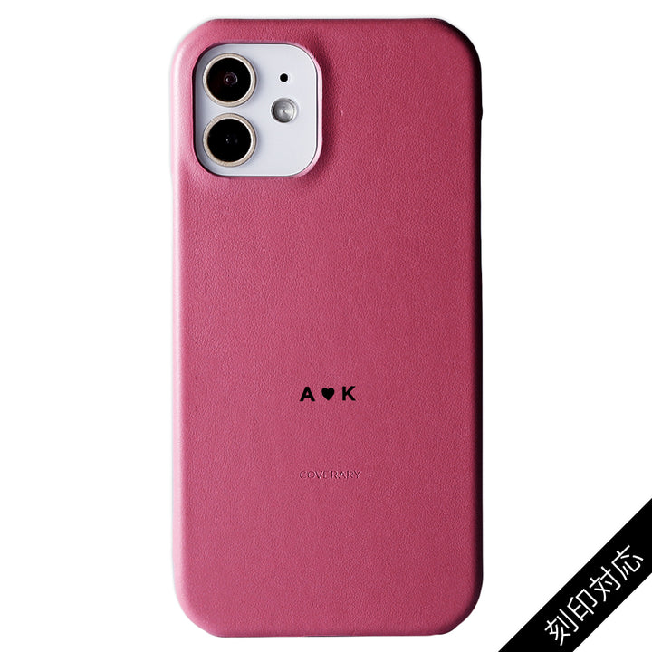 Genuine Leather Italian Smooth Leather Back Case Name Engraving (Color Foil Stamping) Xperia Series