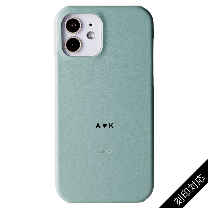 Genuine Leather Italian Smooth Leather Back Case Name Engraving (Color Foil Stamping) Xperia Series