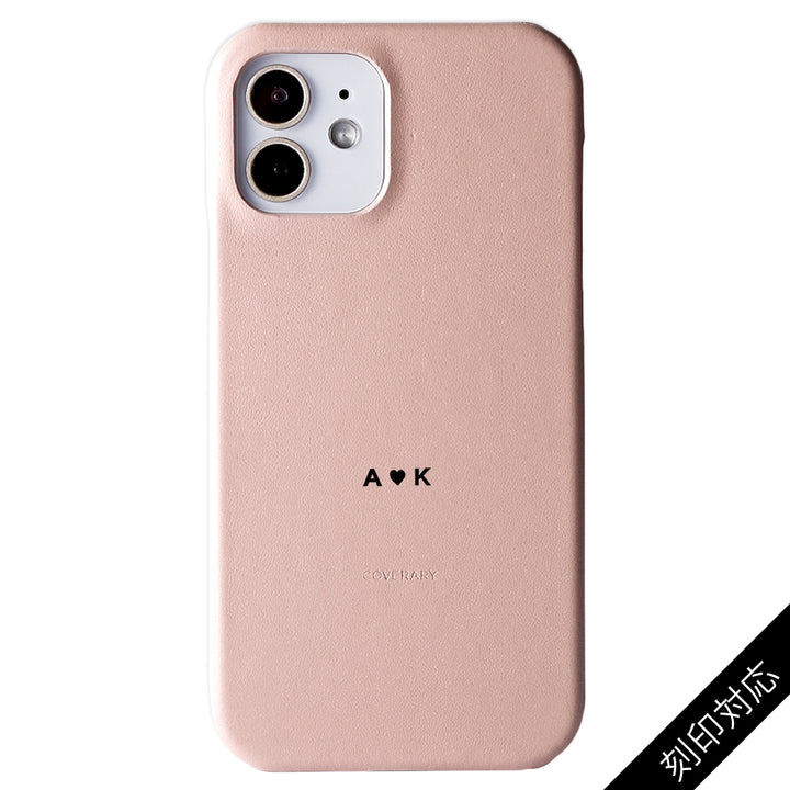 Genuine Leather Italian Smooth Leather Back Case Name Engraving (Color Foil Stamping) Xperia Series