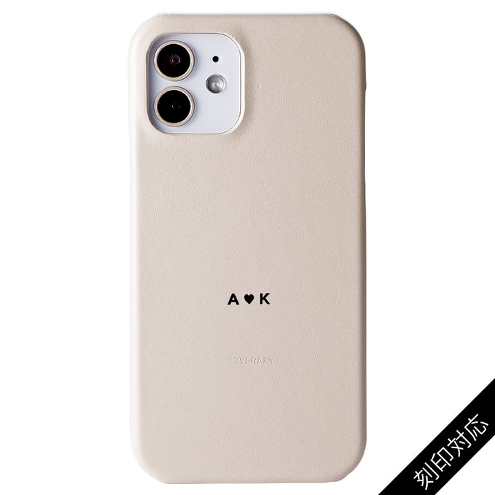 Genuine Leather Italian Smooth Leather Back Case Name Engraving (Color Foil Stamping) Xperia Series