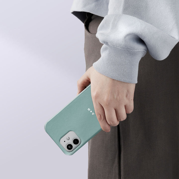 Genuine Leather Italian Smooth Leather Back Case Name Engraving (Color Foil Stamping) Xperia Series