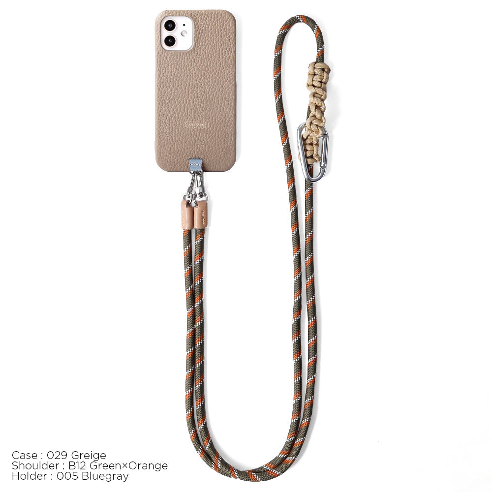 Genuine leather 32 colors Italian shrink leather holder set & 8mm rope shoulder strap included back case Google Pixel series