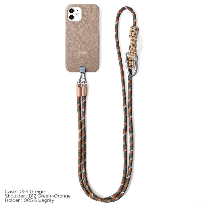 Genuine leather 32 colors Italian shrink leather holder set & 8mm rope shoulder strap included back case Google Pixel series