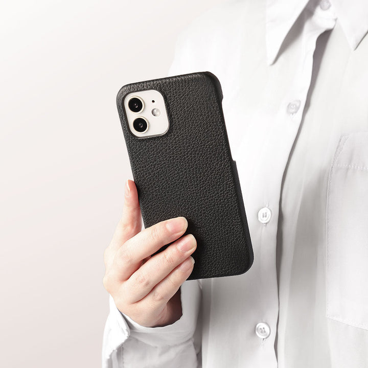 Genuine Leather French-Made Leather Taurillon Lagoon Ethical Leather Back Case Galaxy Series