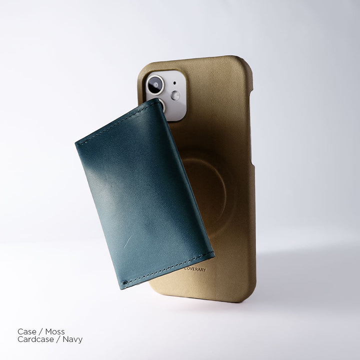 Genuine Leather Tochigi Leather Magsafe Compatible Horizontal Opening Mirror & Card Case Attached Back Case Galaxy Series