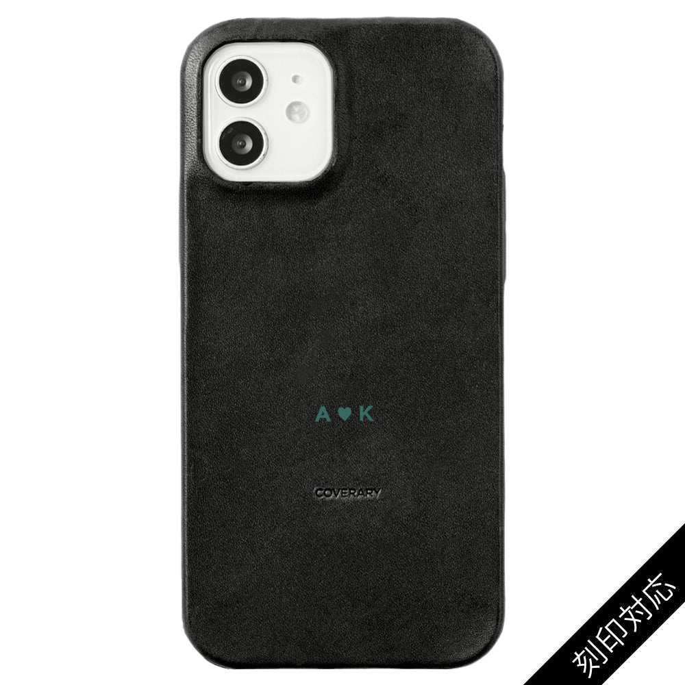 本革 栃木レザー 背面ケース 名入れ 刻印(カラー箔押し) iPhoneシリーズ