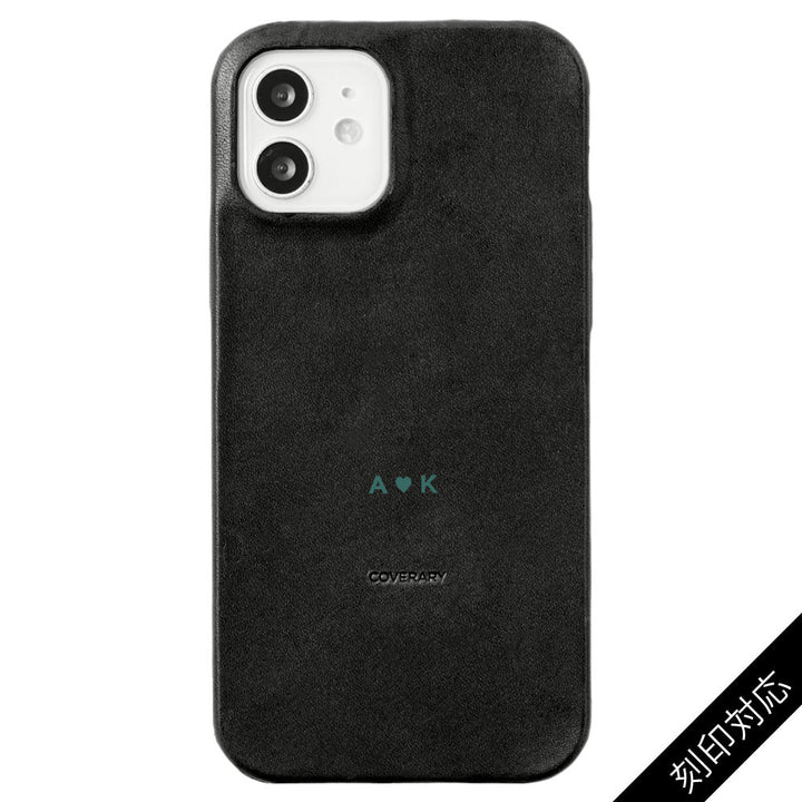 本革 栃木レザー 背面ケース 名入れ 刻印(カラー箔押し) iPhoneシリーズ