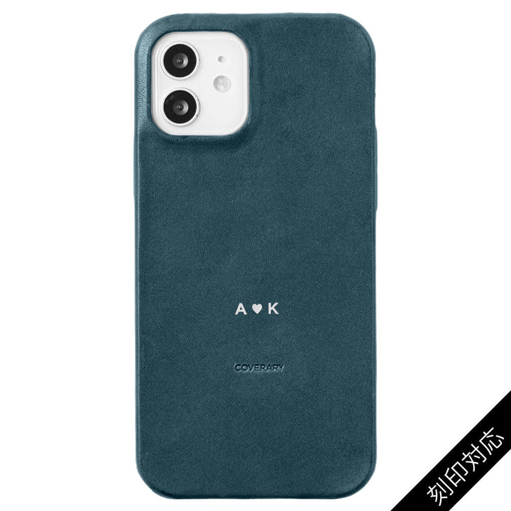 本革 栃木レザー 背面ケース 名入れ 刻印(カラー箔押し) iPhoneシリーズ