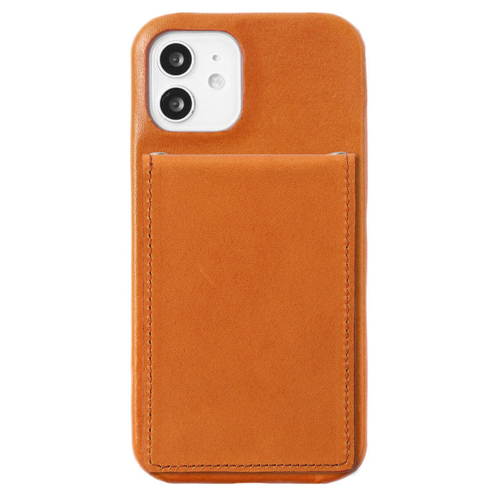 Genuine Leather Tochigi Leather Vertical Opening Card Case with Mirror Back Case AQUOS Series