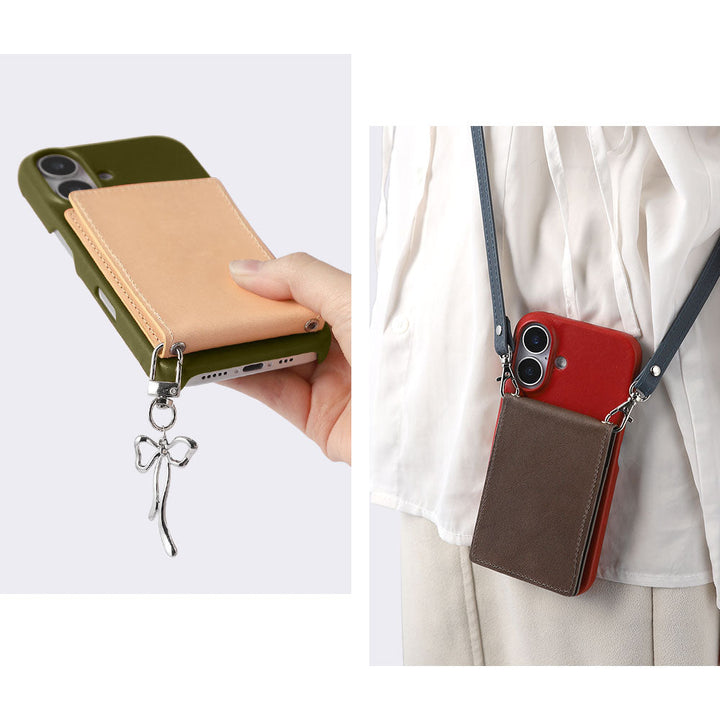 本革 栃木レザー 縦開きミラー付きカードケース 背面ケース Xperiaシリーズ