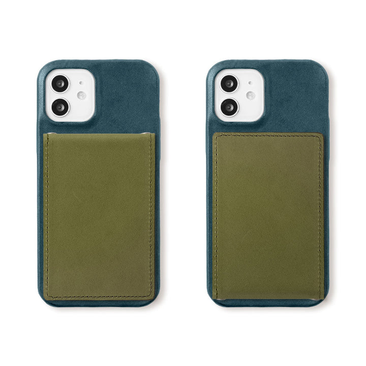 Genuine Leather Tochigi Leather Vertical Opening Card Case with Mirror Back Case AQUOS Series