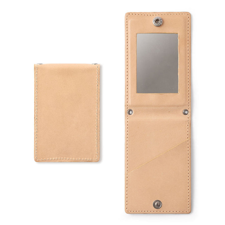 Genuine Leather Tochigi Leather Vertical Opening Card Case with Mirror Back Case AQUOS Series