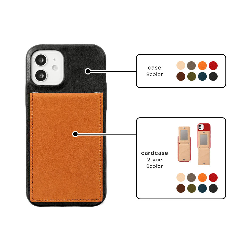 Étui à cartes en cuir véritable Tochi avec miroir vertical, étui arrière pour la série Google Pixel