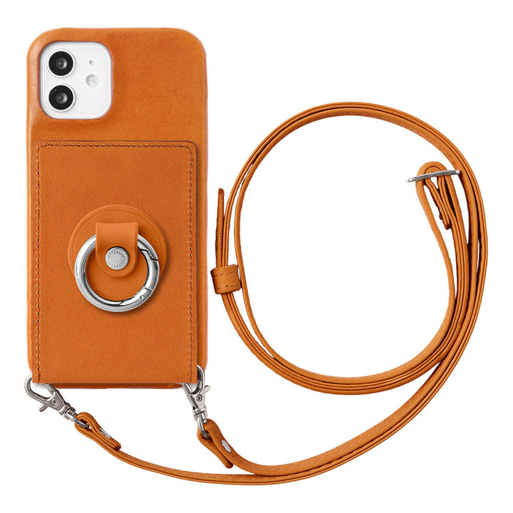 Genuine Leather Tochigi Leather Mirror & Smartphone Ring & Shoulder Strap Included Back Case for Google Pixel Series